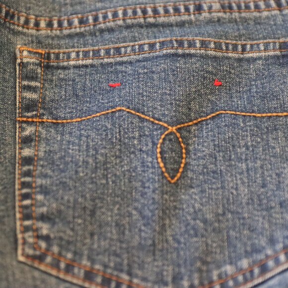 Lauren Jeans Co. Ralph Lauren Denim Blue 5 Pocket Zip Fly Jeans Size 12 petite - Picture 8 of 16